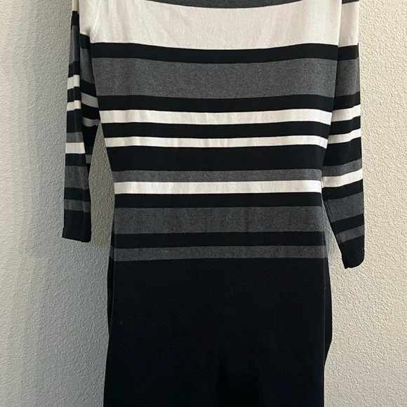 Lauren Ralph Lauren Striped Knit Sweater Dress - Picture 7 of 11
